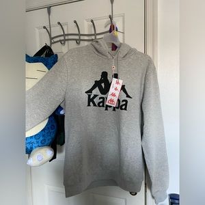 grey Kappa hoodie XL Slimfit